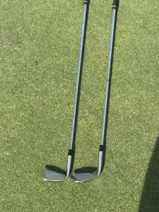 side saddle chipping golf club and the HBB 56 degree wedge